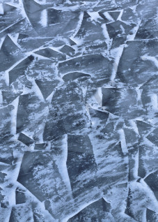 Fractured ice abstract, St. Lawrence River, Montreal, Quebec, Canada