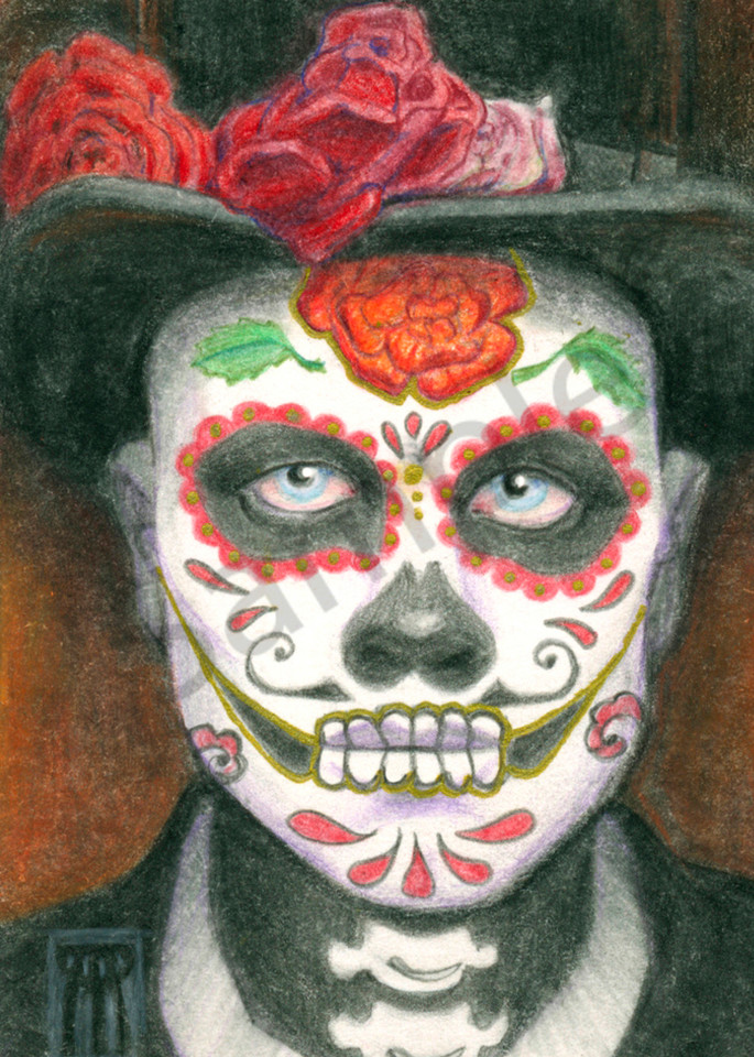 Day of the Dead with Top Hat