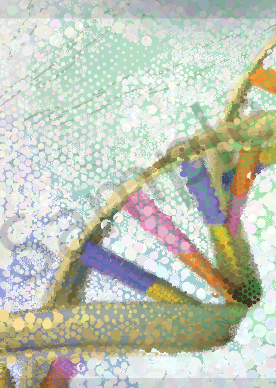 DNA Strand Wall Prints