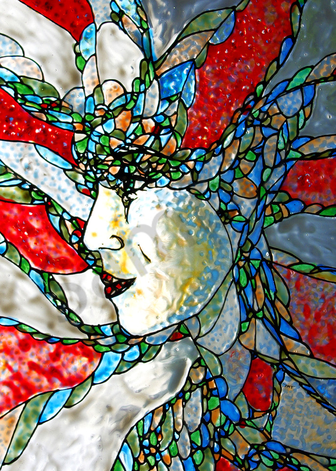 Painted Glass Art - Fauvist Fantasy