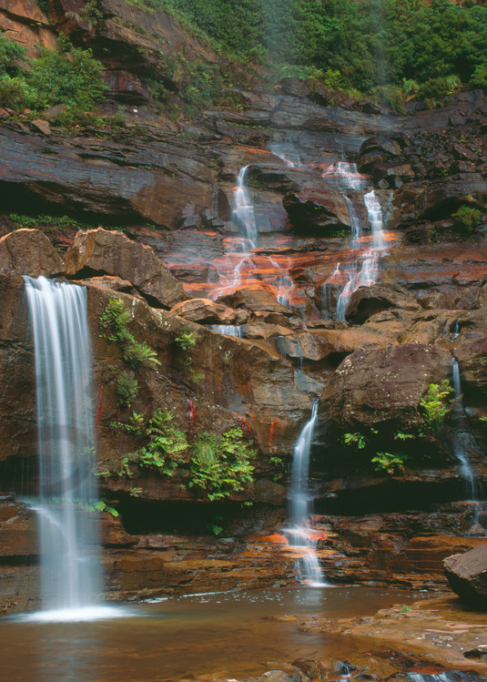 Wentworth Falls in Blue Mountains National Park, New South Wales, Australia