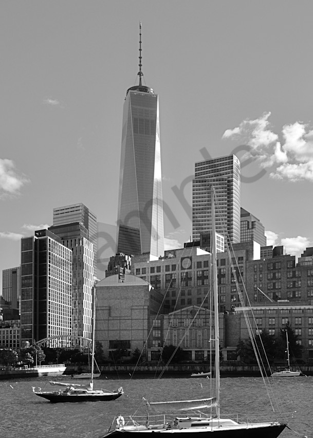 Freedom Tower Over Battery Park City