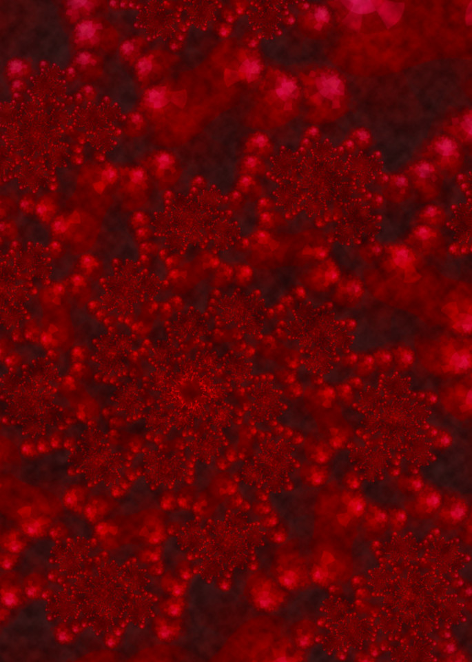 Digital Pop digital art red coral by Cheri Freund