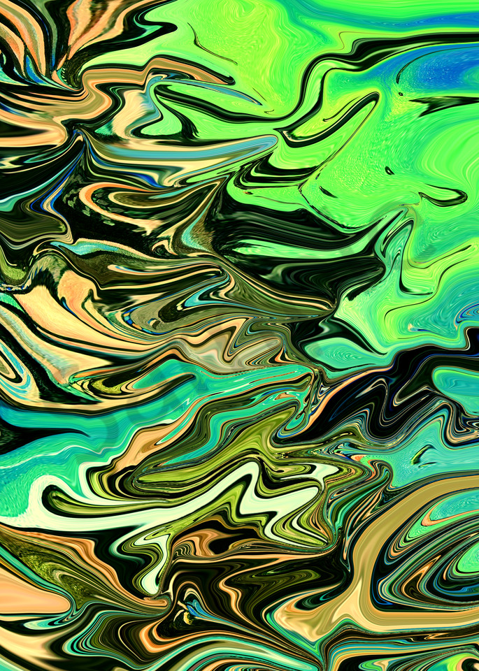 Chaotic Colour digital art print