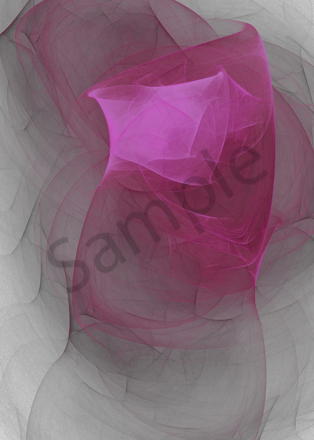Twisted Fate bright hot pink twist digital art by Cheri Freund