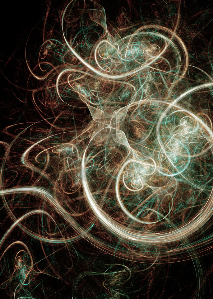 Copper Swirl digital art by Cheri Freund