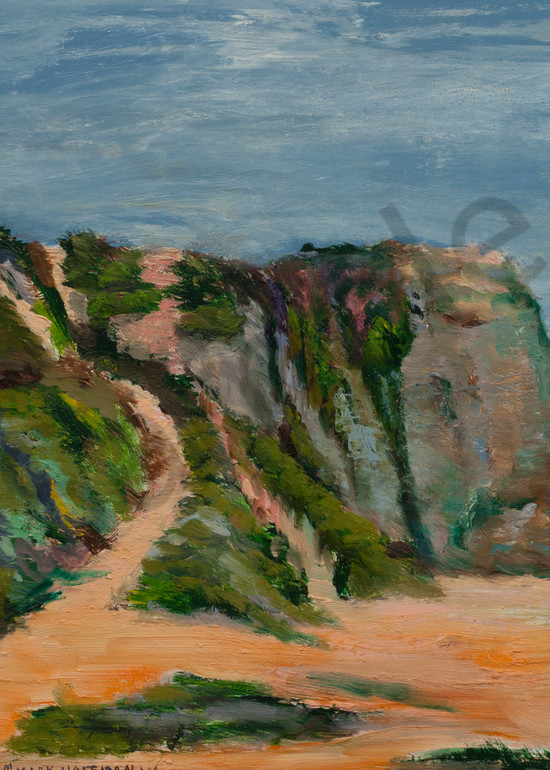 Point Dume Oil Painting by Mark Hafeman