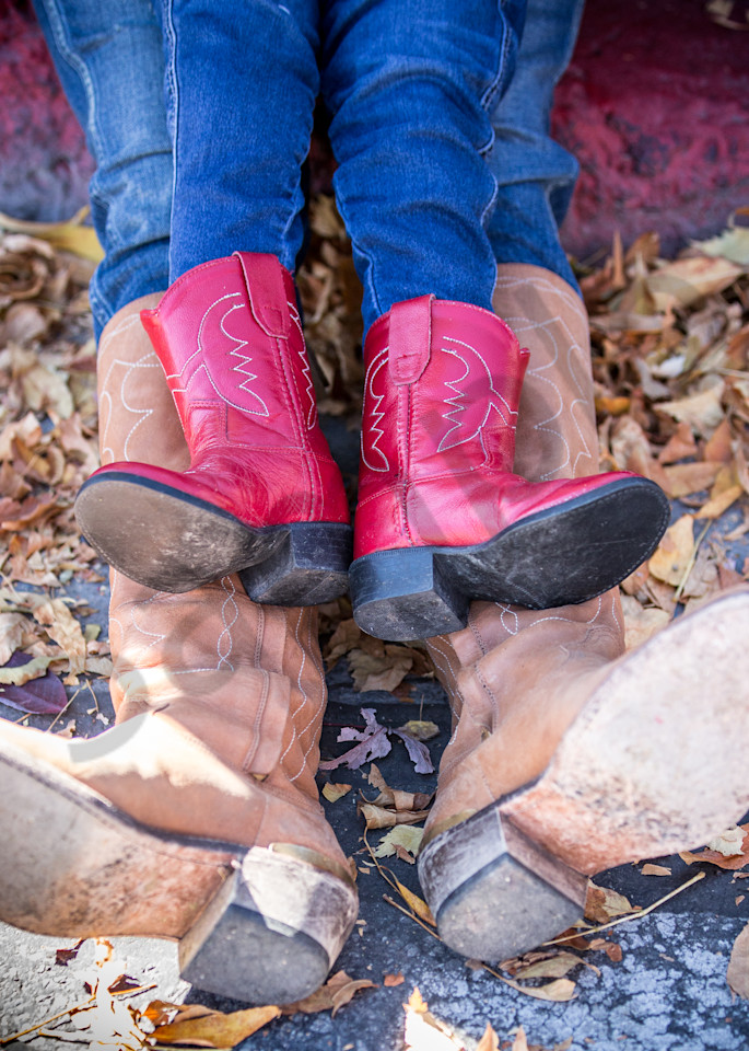 Mother and Daughter Cowboy boots photo for sale by Barb Gonzalez Photography