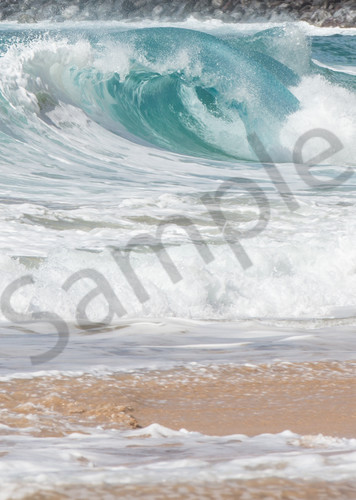Rolling Hawaiian Waves Beach Photo for Sale.