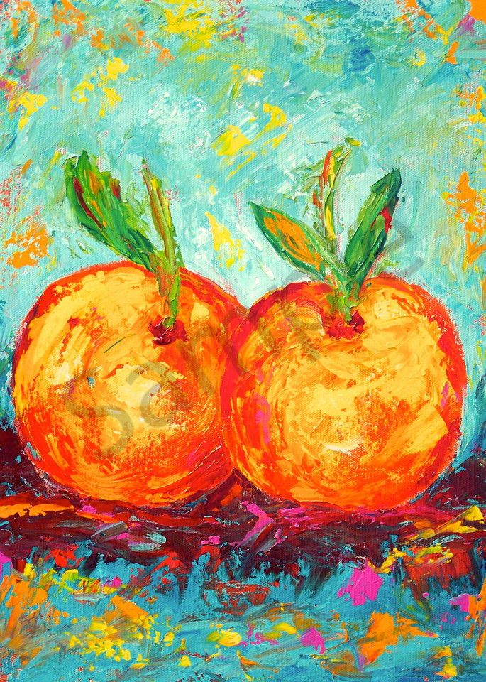 Two Oranges painting