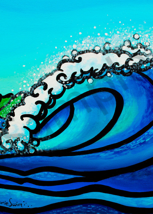  Pipeline Splash Art | Swim Whimsey
