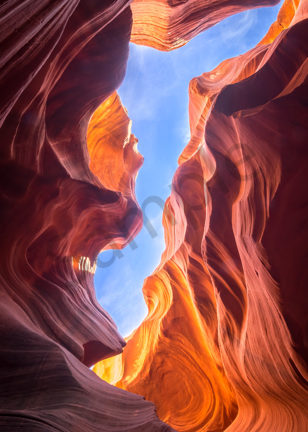 Antelope Slot Canyon Window Photograph for Sale as Fine Art