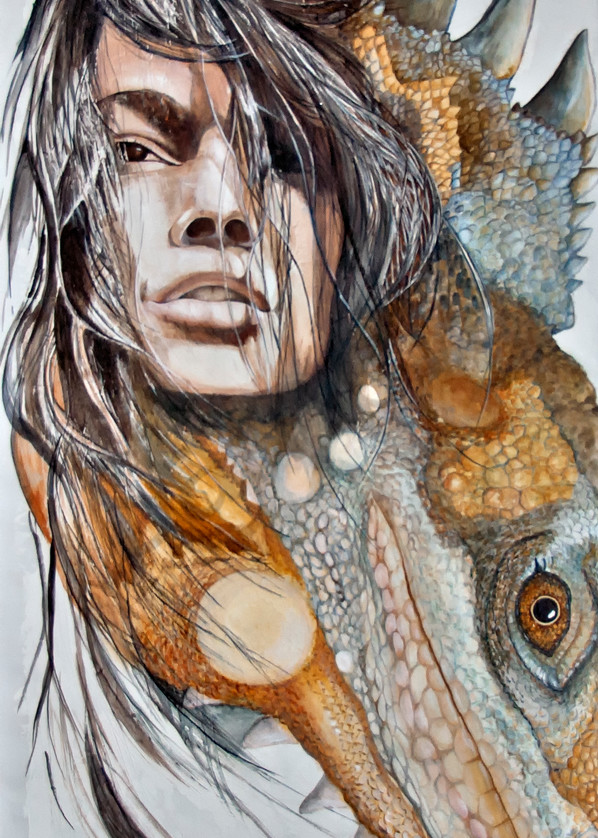 Designs by Teri | Teri Vereb Fine Art Paintings | Lizard