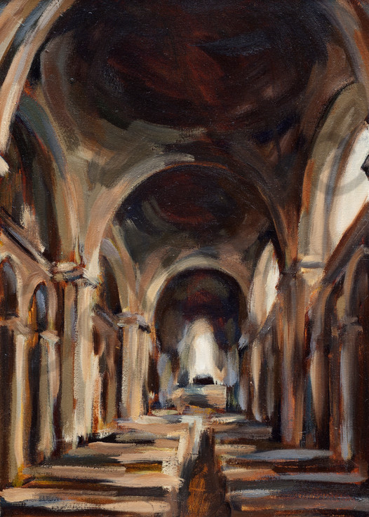 Angouleme Cathedral Interior by Michelle Arnold Paine