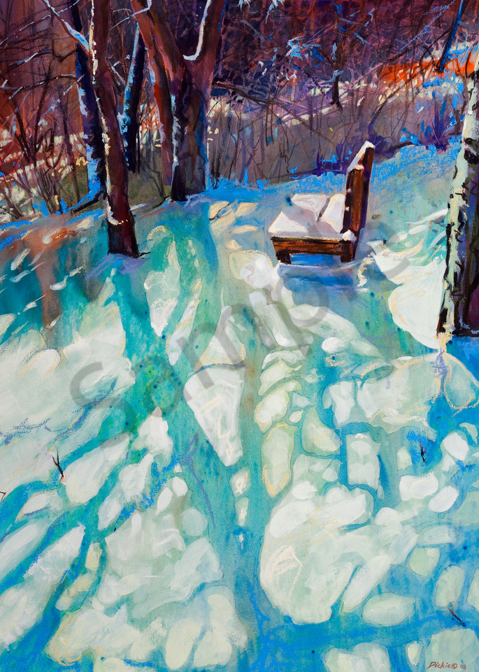 Bench in Snow