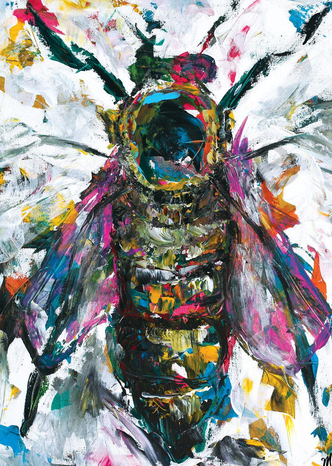Queen Bee Painting by KC Artist Megh Knappenberger