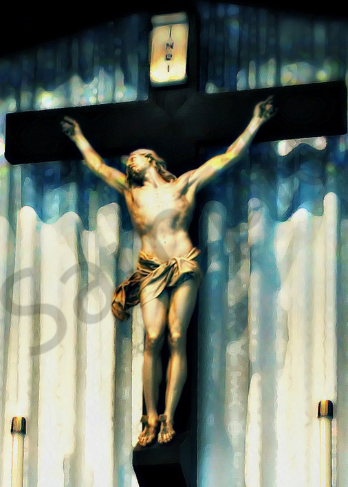 "Jesus I trust in you..." - digital painting photograph 