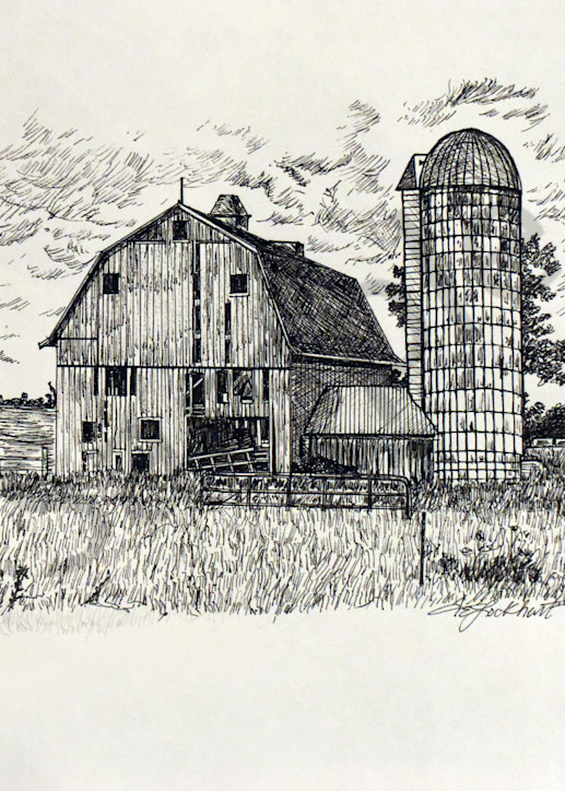 Barn And The Tower Art | thomaselockhart