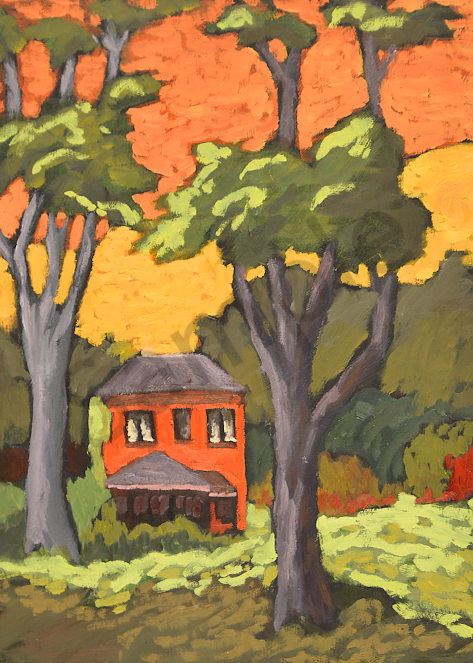 Lone House From The Park Art | Keith Thirgood