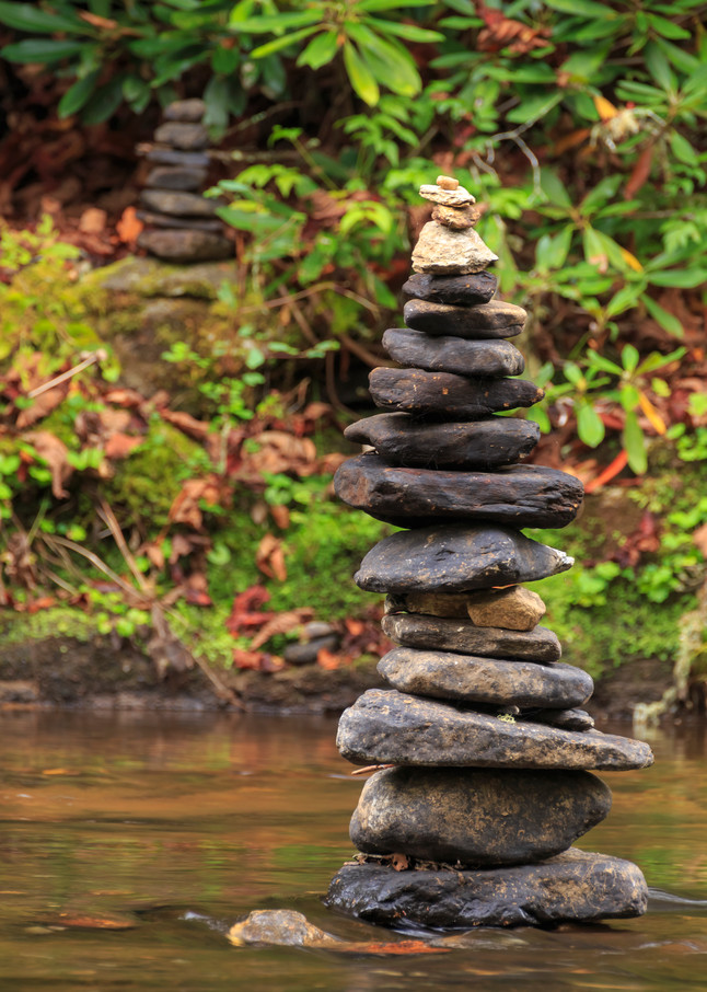 Water Wall Art: Stone Stack