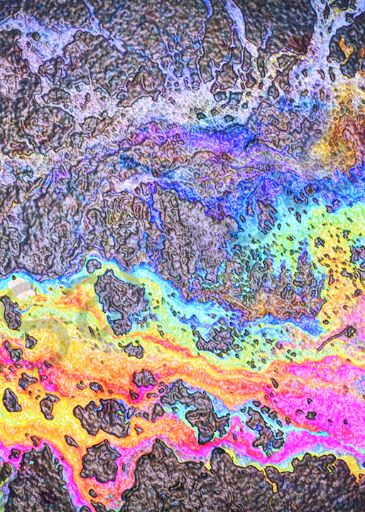 Oil On Pavement:Galaxy Glitter|Fine Art Photography|Oil On Pavement|Todd Breitling Art