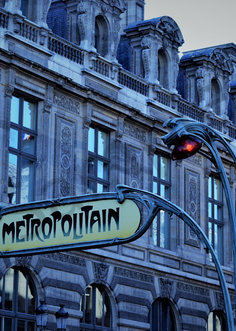 Paris Blue Metro Art | ARTHOUSEarts