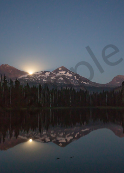 Moonrise over Scott Lake Fine Art Photo for Sale | Barb Gonzalez Photography