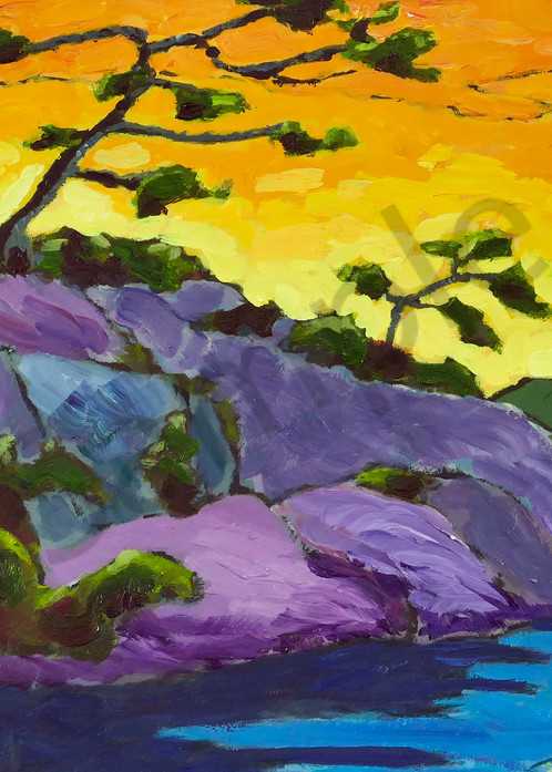 Trees On Colourful Point Art | Keith Thirgood
