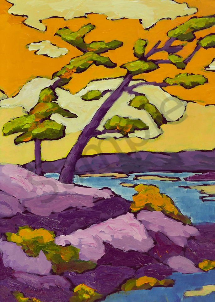 Two Trees On A Point Art | Keith Thirgood