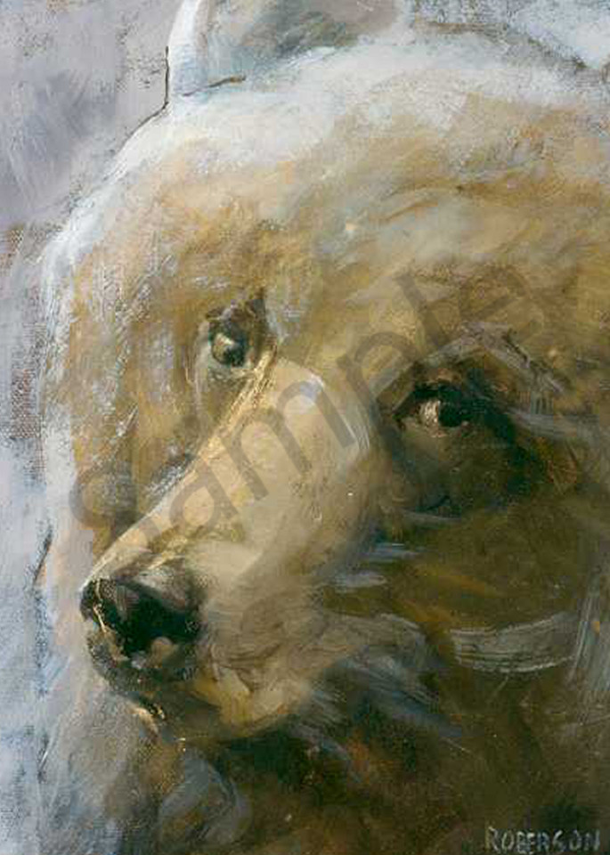 Up Close Grizz Art | Mary Roberson