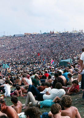 Panorama Woodstock Crowd  Art | Cunningham Gallery