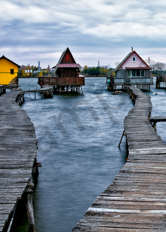 Boardwalks and Piers, Lake Homes, Stilt Village