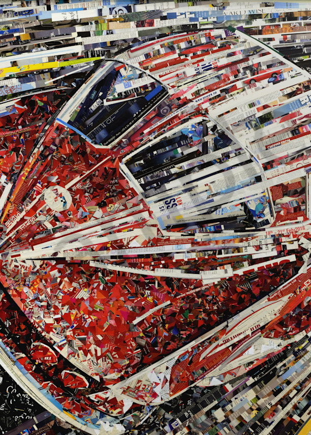 Large 63 Split Vette Collage Art | Motorgirl Studios
