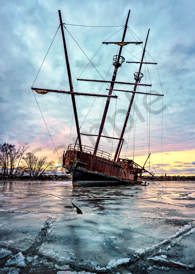 Frozen Wreck Photography Art | Trevor Pottelberg Photography
