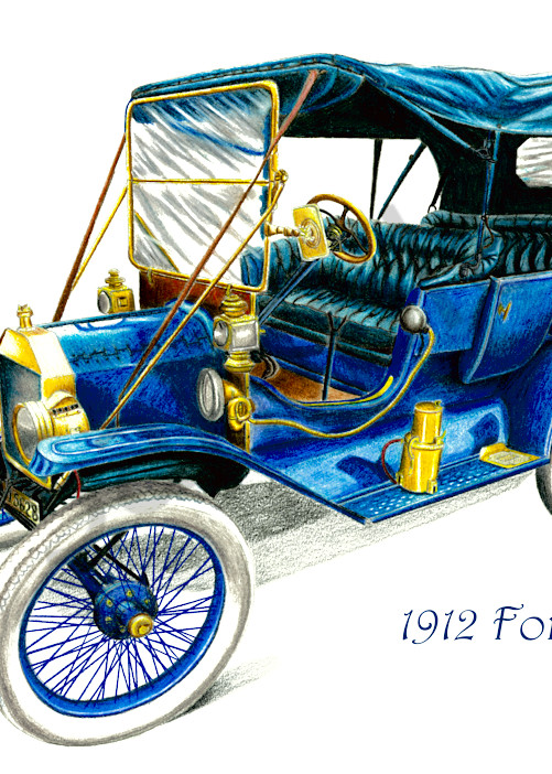 1912 Ford Model T  Art | Artisticknack LLC