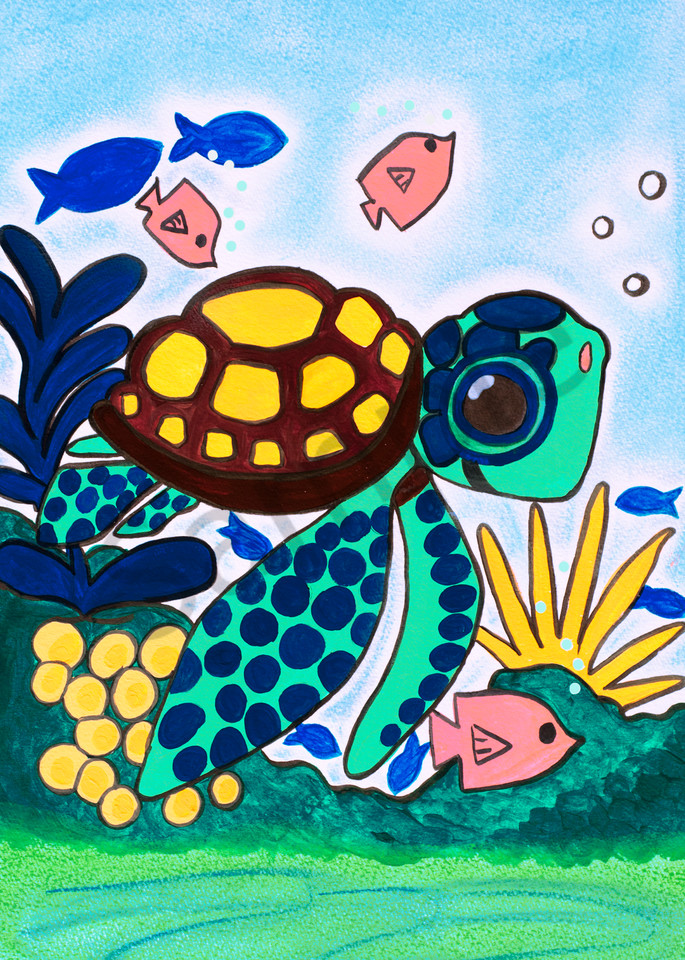 Sea Turtle 5x7 Art | arteparalavida