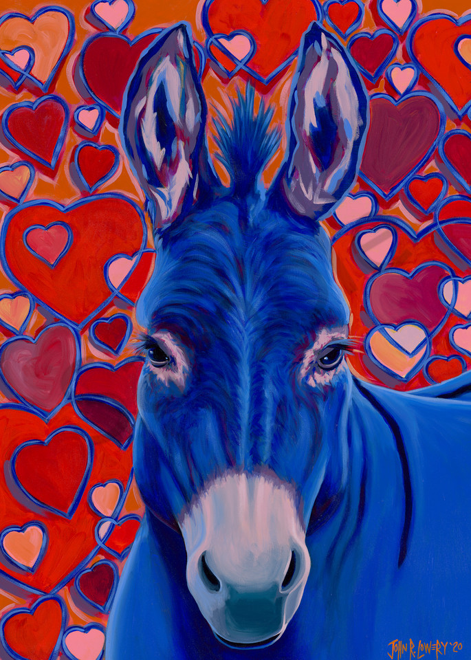 Donkey paintings by John R. Lowery for sale as art prints.