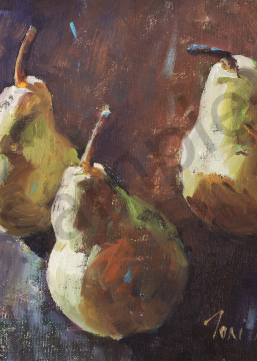 Three Rustic Pears Art | Toni Danchik Fine Art