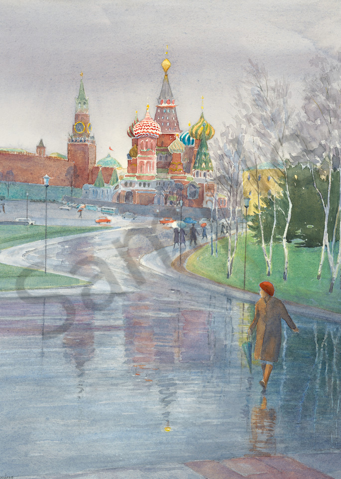 Rainy Day in Moscow