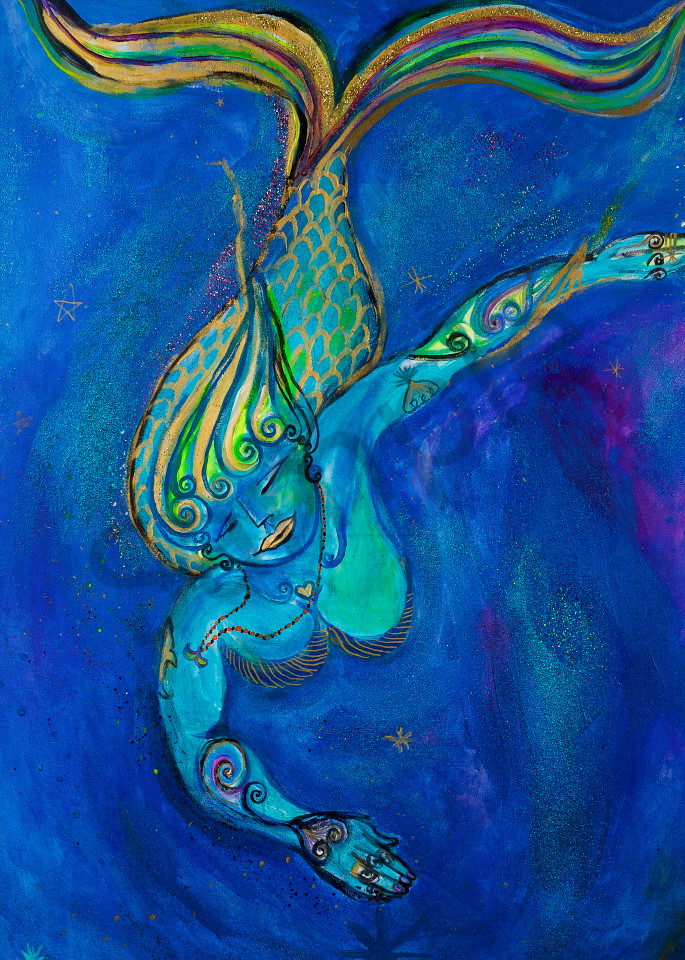 Zen Mermaid Art | DuggArt