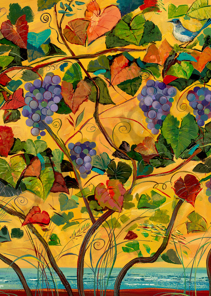 Grapes & Birds/Open Edition Art | KenarovART Inc