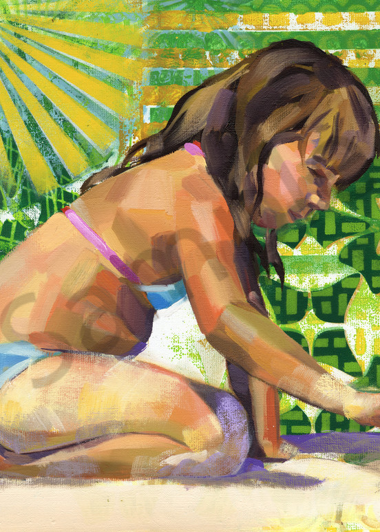 Fine Art Print: Caribbean Beach Scene V Art | Bianca Berends