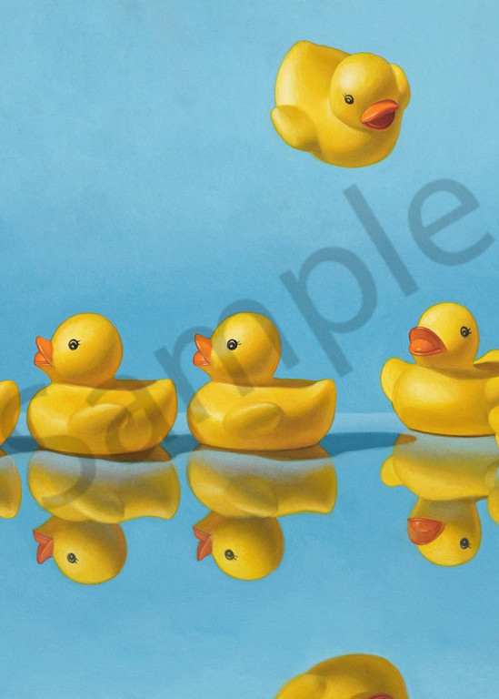 "Getting All Your Ducks in a Row" print by Kevin Grass