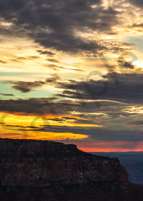 Watching the sunrise from the North Rim of the Grand Canyon.