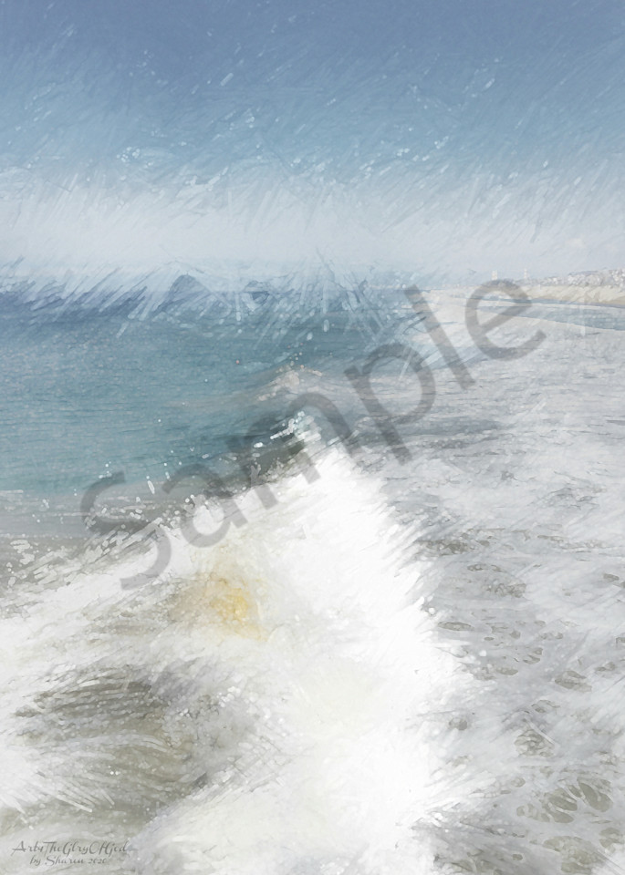 Manhattan Beach Waves - Monochrome 