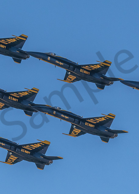 Blue Angels Delta Formation Overhead