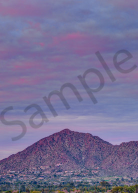 Phoenix Camelback Mountain Panorama Sunset
