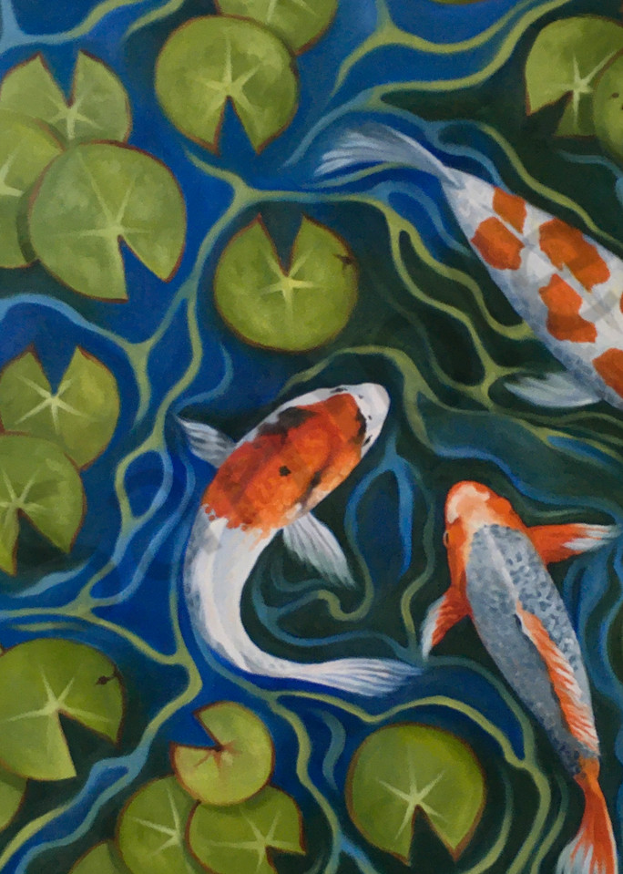 Koi Pond Art | Suzanne Aulds Studio