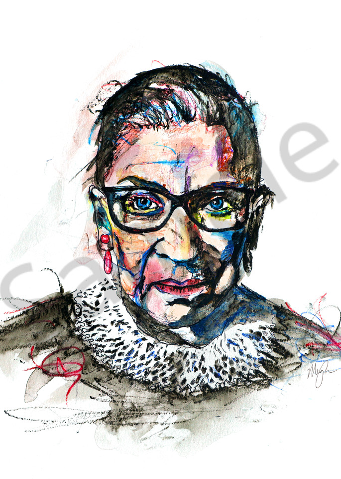 RBG: A portrait of Ruth Bader Ginsburg by Megh Knappenberger