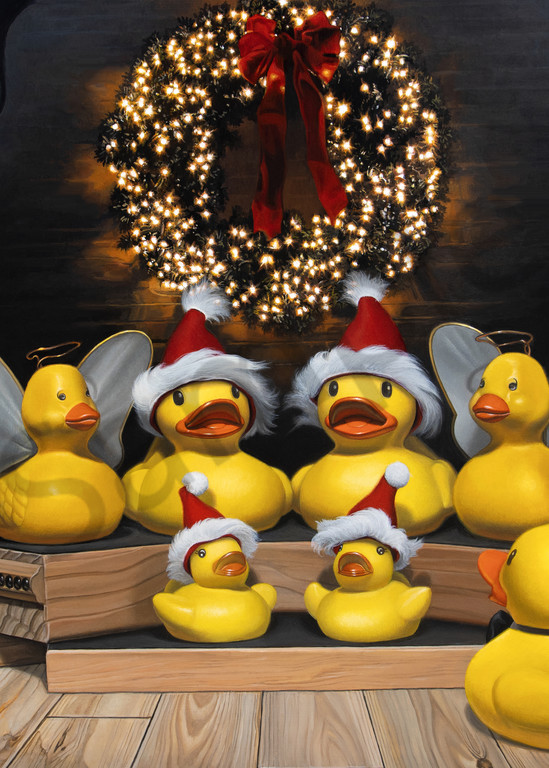 "Duck the Halls" print by Kevin Grass